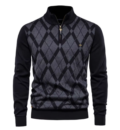 MIRAVO | Herrenpullover mit halbem Reißverschluss