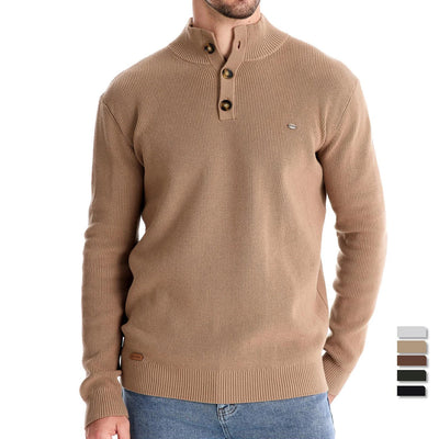 MIRAVO | Herrenpullover mit Knopfdesign