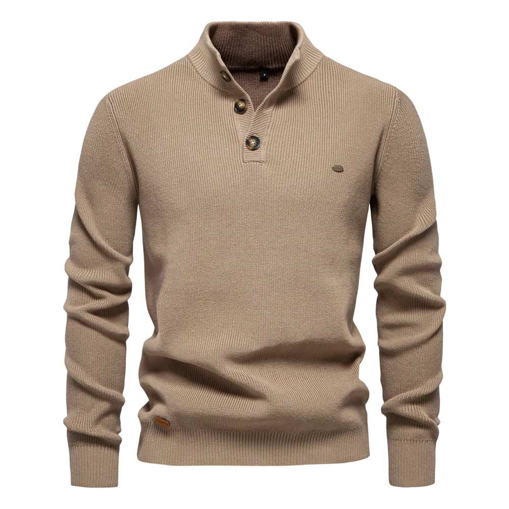 MIRAVO | Herrenpullover mit Knopfdesign