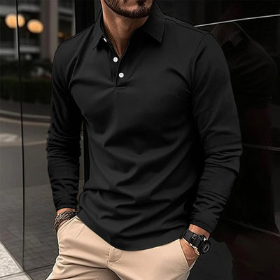 Ethan™ | Lässiges Langarm-Polo