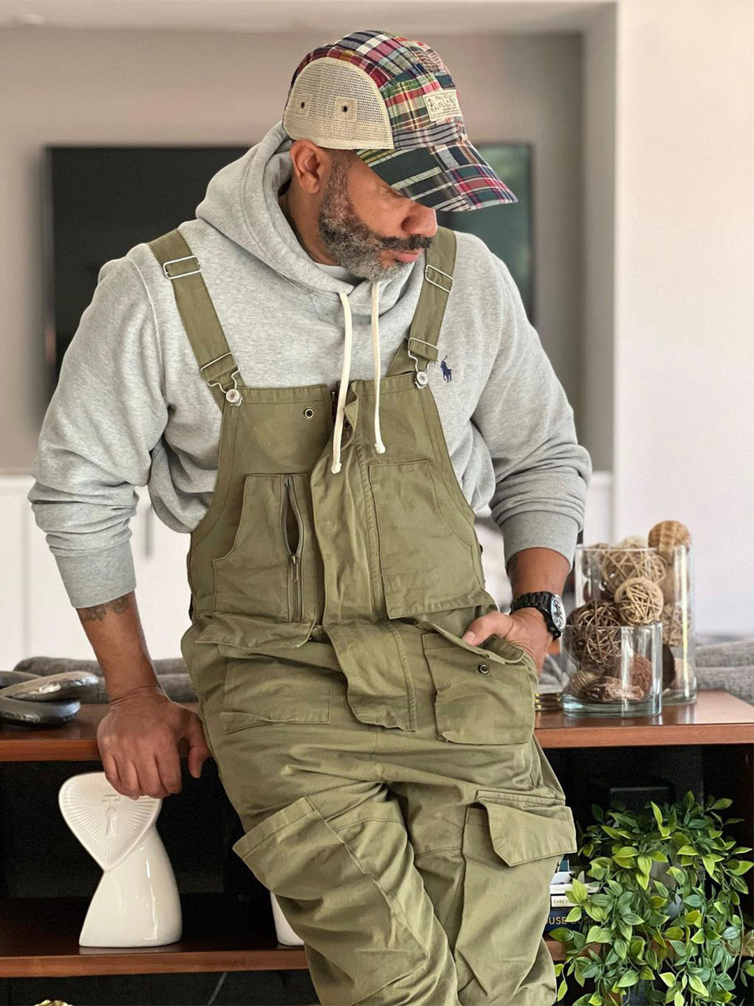 Louis™ | Klassische grüne Latzhose