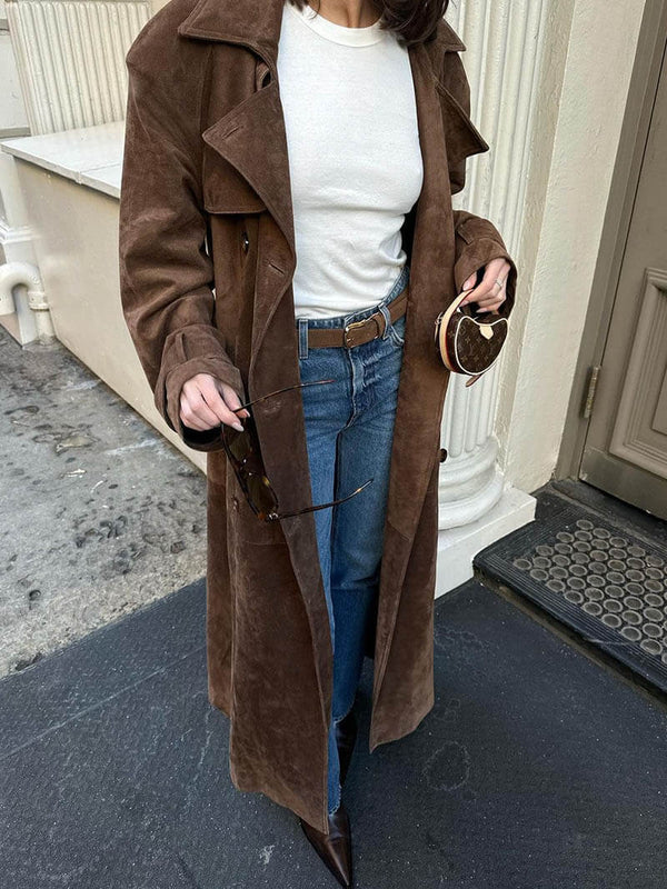 Wójcik™ | Wildleder Trenchcoat