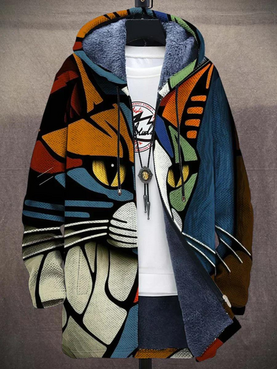 Faye | Abstrakter Katzen Hoodie