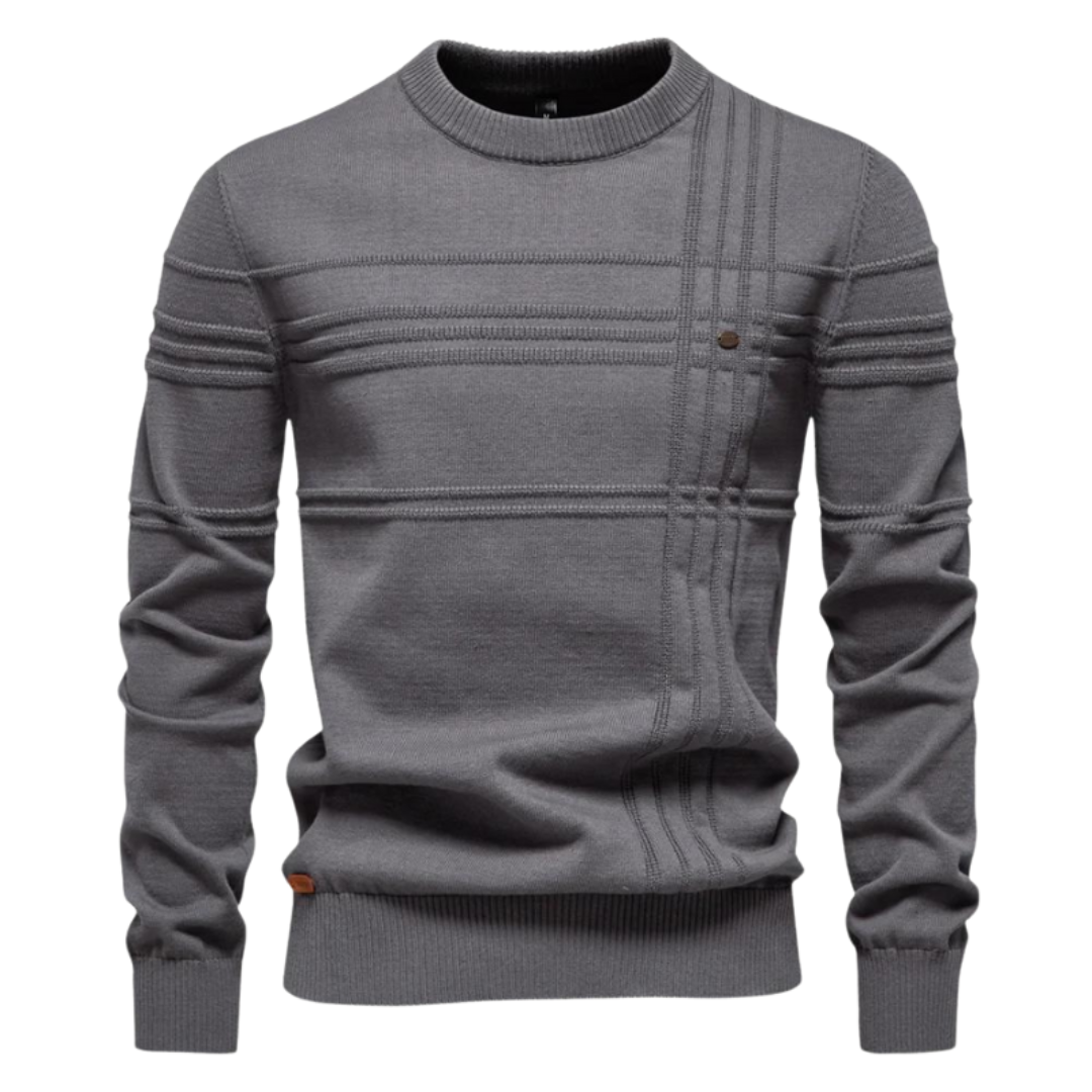 MIRAVO | Eleganter Herrenpullover mit Karodesign