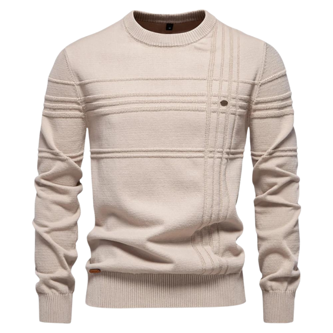 MIRAVO | Eleganter Herrenpullover mit Karodesign