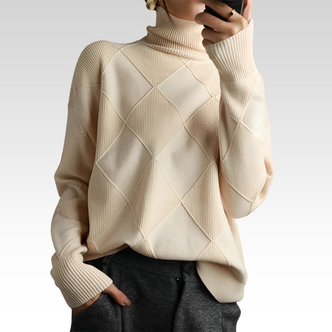 Marcelle | Grobstrick-Turtleneck-Pullover