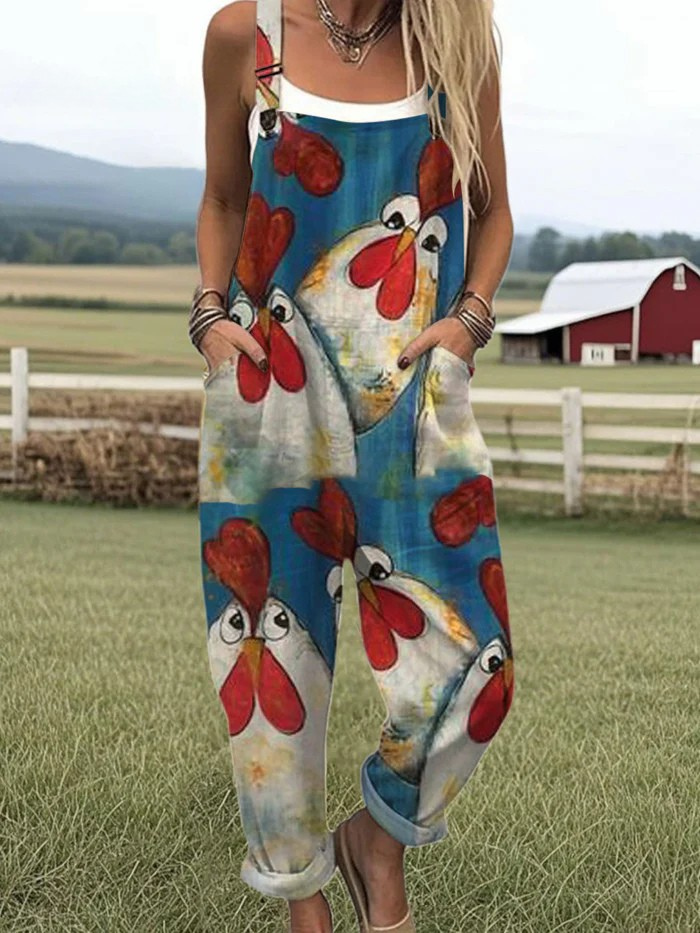 Vintage Weitbeiniger Jumpsuit - Müheloser Stil und Komfort für Frauen