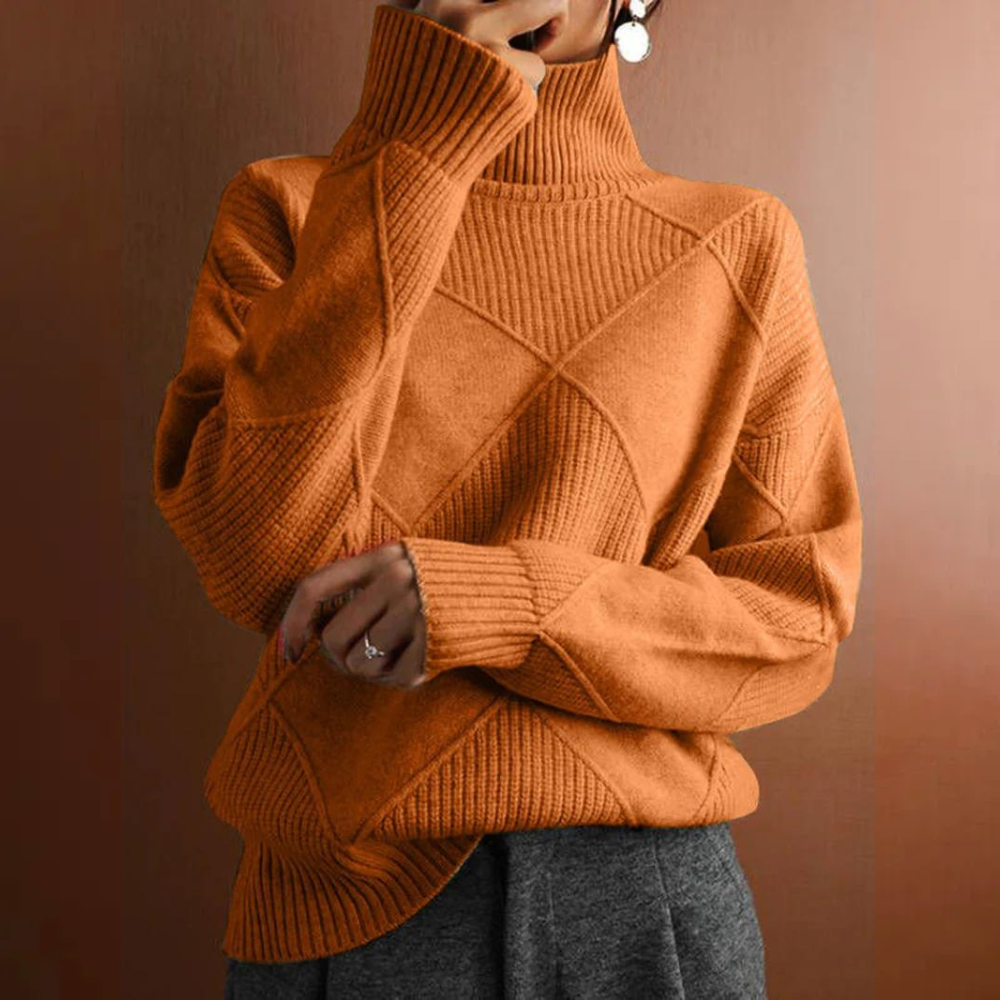 Marcelle | Grobstrick-Turtleneck-Pullover