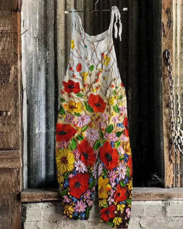 LILIAN – Vintage-Kombi mit Blumen aus Acryl