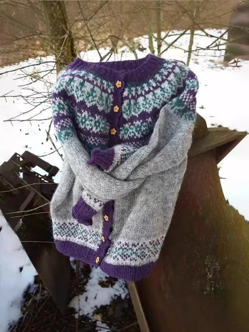 Naomie | Vintage Isländischer Cardigan