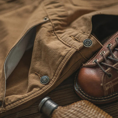 Henri™ | Rustikale braune Latzhose