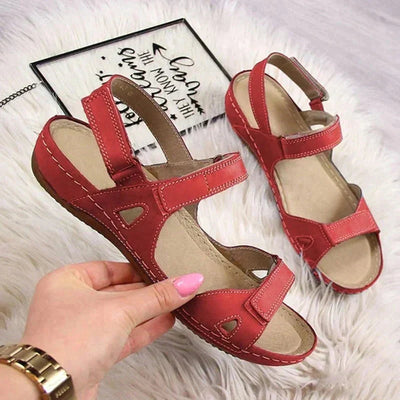 Ameli | Stilvolle Komfortsandalen mit Klettverschluss