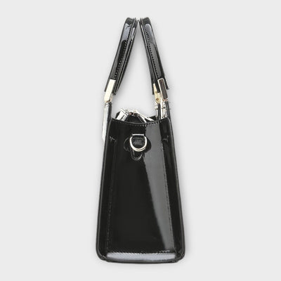 Flair. -  Glänzende Krokodilledermuster-Handtasche