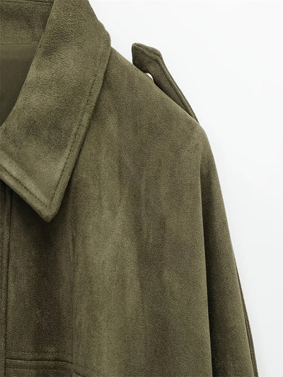 Siena™  | Kurze Wildlederjacke im Retro-Stil