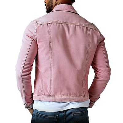 Vintage Herrenjeansjacke Patryk mit vielen Taschen und gewaschenen Klappen