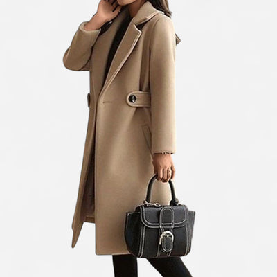 Klassischer Wollmischmantel – Winter Eleganz und Komfort
