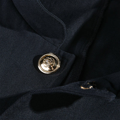 Herrenjacke Janusz im Vintage-Casual-Stil mit Stehkragen und Knöpfen