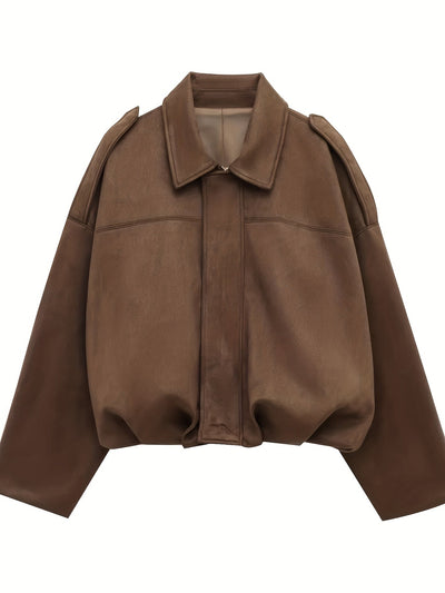 Siena™  | Kurze Wildlederjacke im Retro-Stil