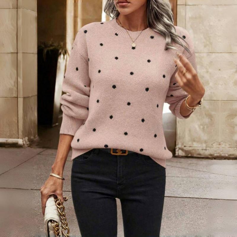 Lilah | Polka Dot Strickpullover