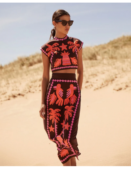 Katia - Bedrucktes Set Top und Rock