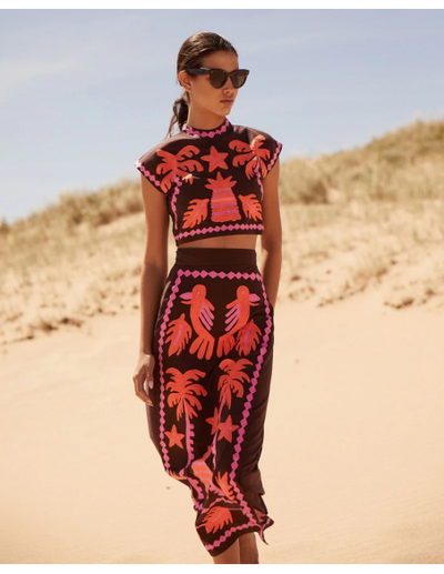 Katia - Bedrucktes Set Top und Rock