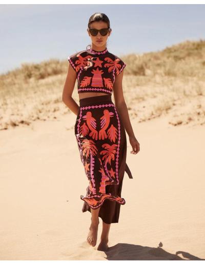 Katia - Bedrucktes Set Top und Rock