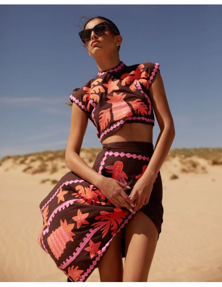Katia - Bedrucktes Set Top und Rock