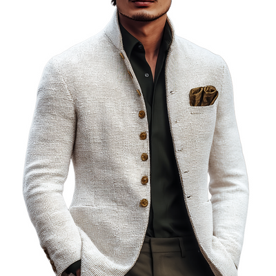 Herren Tweedjacke mit Revers und zwei Knöpfen Aleksander
