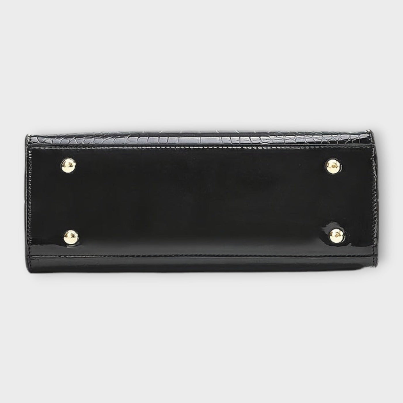 Flair. -  Glänzende Krokodilledermuster-Handtasche