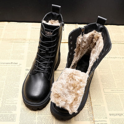 Helena - Winterstiefel mit Schnürung und gepolstertem Futter