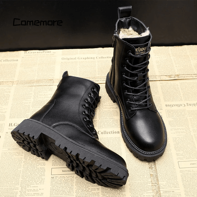 Helena - Winterstiefel mit Schnürung und gepolstertem Futter