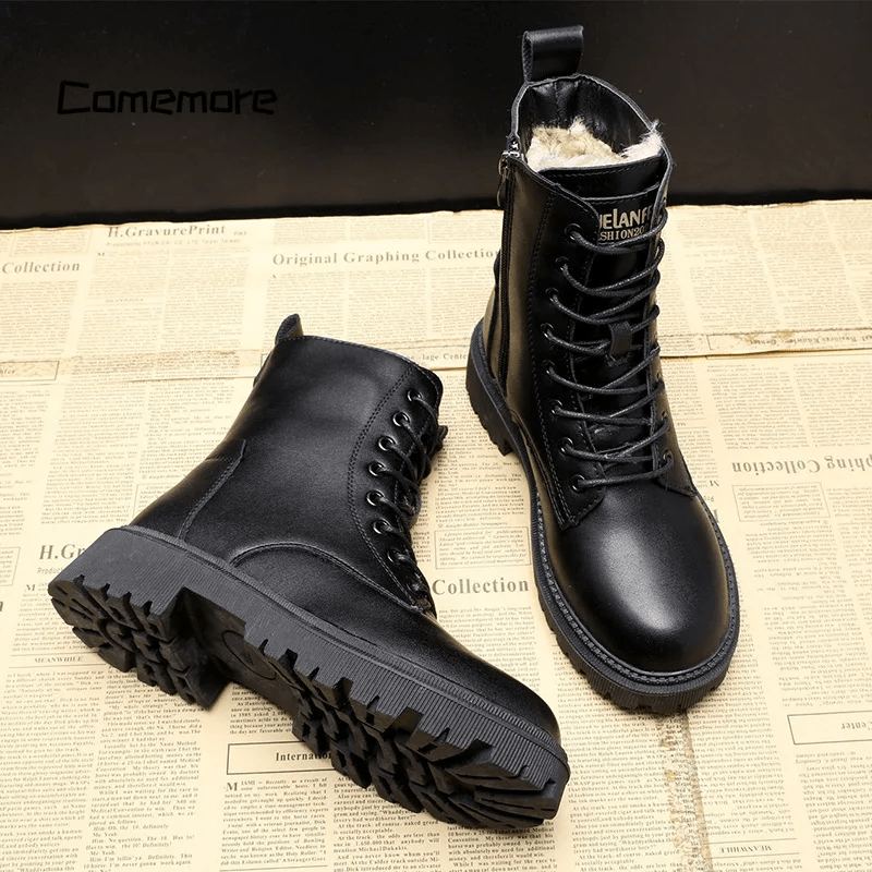 Helena - Winterstiefel mit Schnürung und gepolstertem Futter