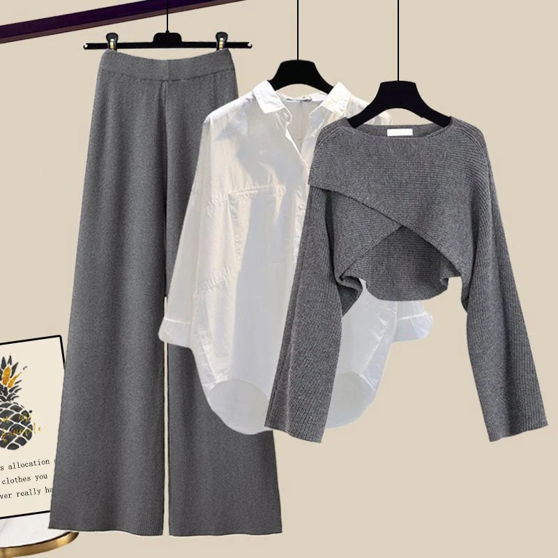 Mia™ – Bequemes, Weiches Dreiteiliges Set mit Langen Ärmeln