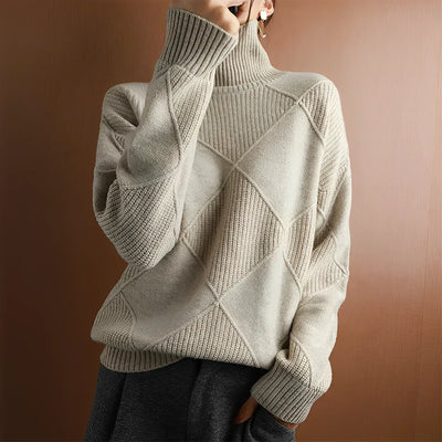 Marcelle | Grobstrick-Turtleneck-Pullover