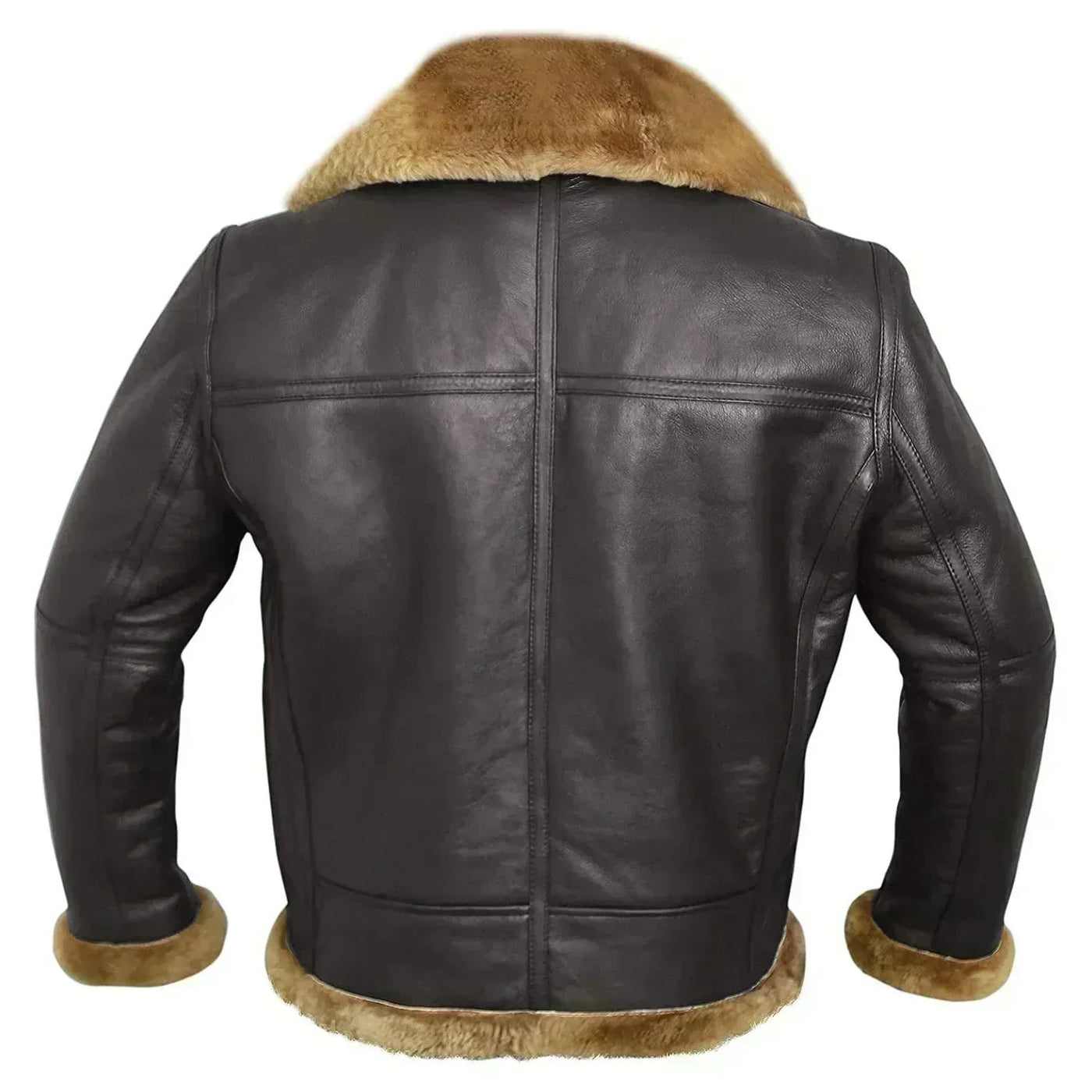 Fletcher™ | Premium Lammfell Lederjacke