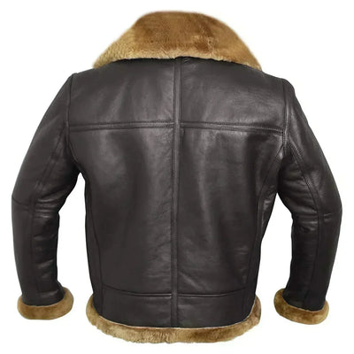 Fletcher™ | Premium Lammfell Lederjacke