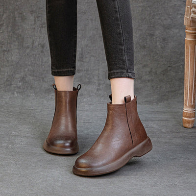 Sophie | Flache Fleece-Stiefeletten