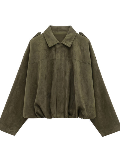Siena™  | Kurze Wildlederjacke im Retro-Stil