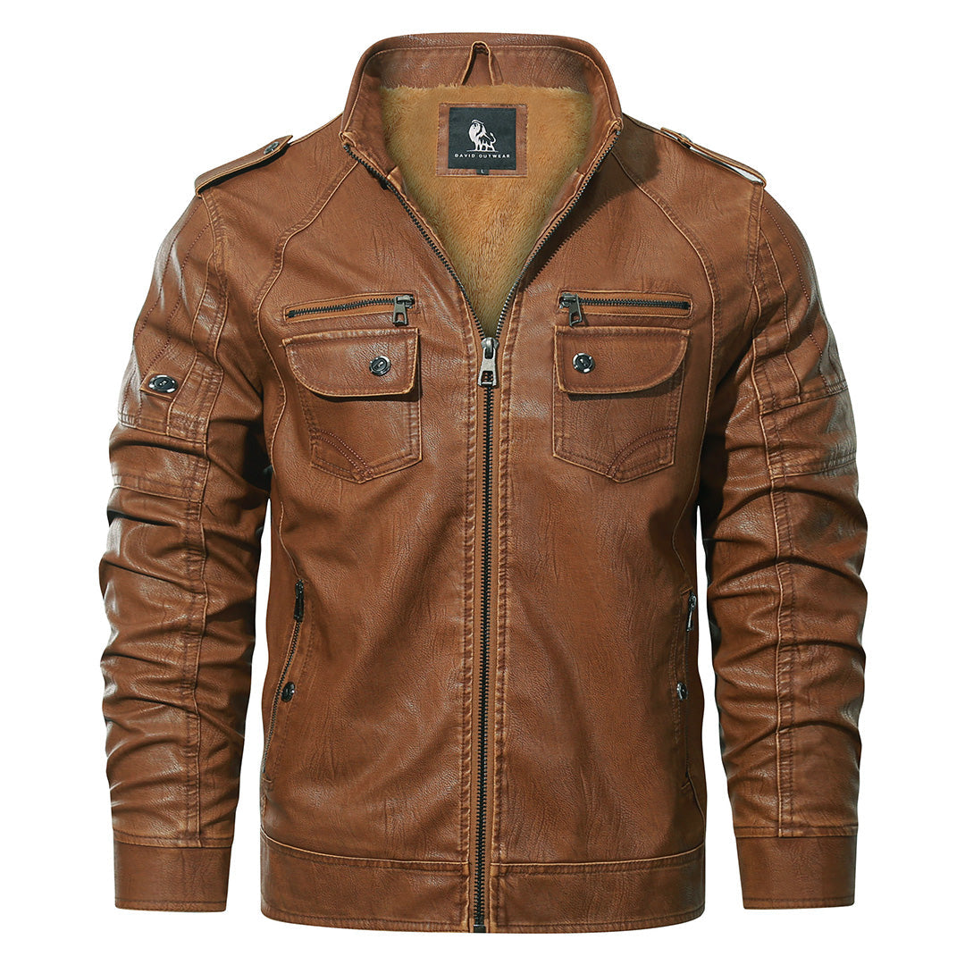 Fleece-Bikerjacke