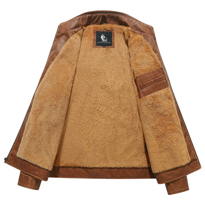 Fleece-Bikerjacke