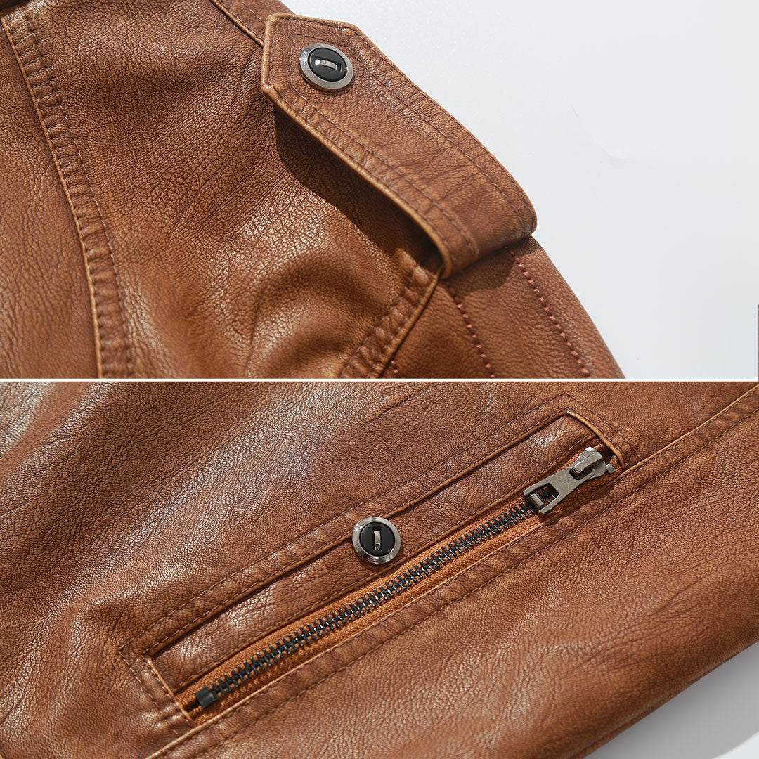 Fleece-Bikerjacke