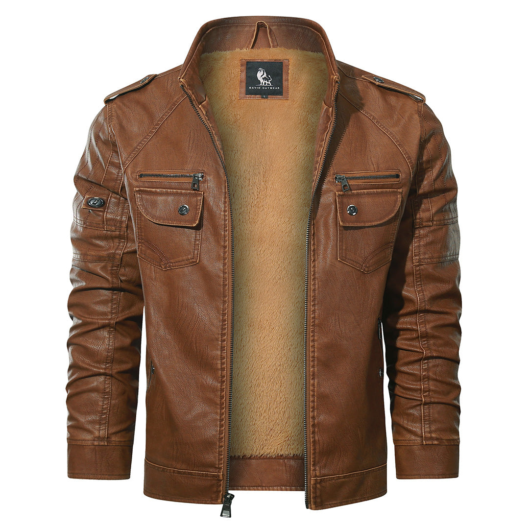 Fleece-Bikerjacke