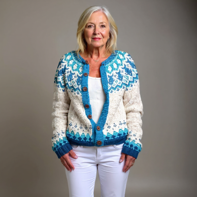 Eva | Vintage Isländischer Cardigan
