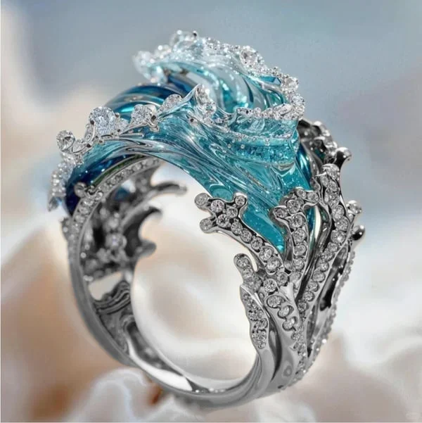 Perle | Ring Ozean Schwur