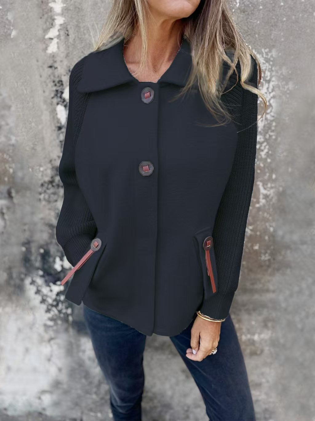 Aveline™ | Klassische Button-Strickjacke