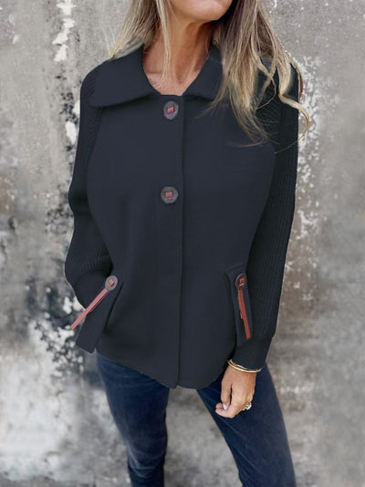 Aveline™ | Klassische Button-Strickjacke