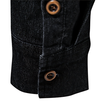 Ruggiero™ - Herren Denim Baumwollhemd
