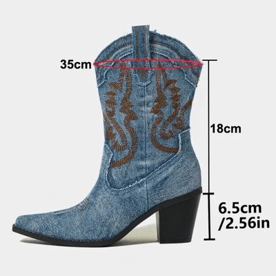 NORTHLINE STUDIO | Denim Stiefeletten