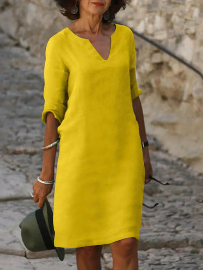 JOSETTE – Elegantes Kleid mit V-Ausschnitt