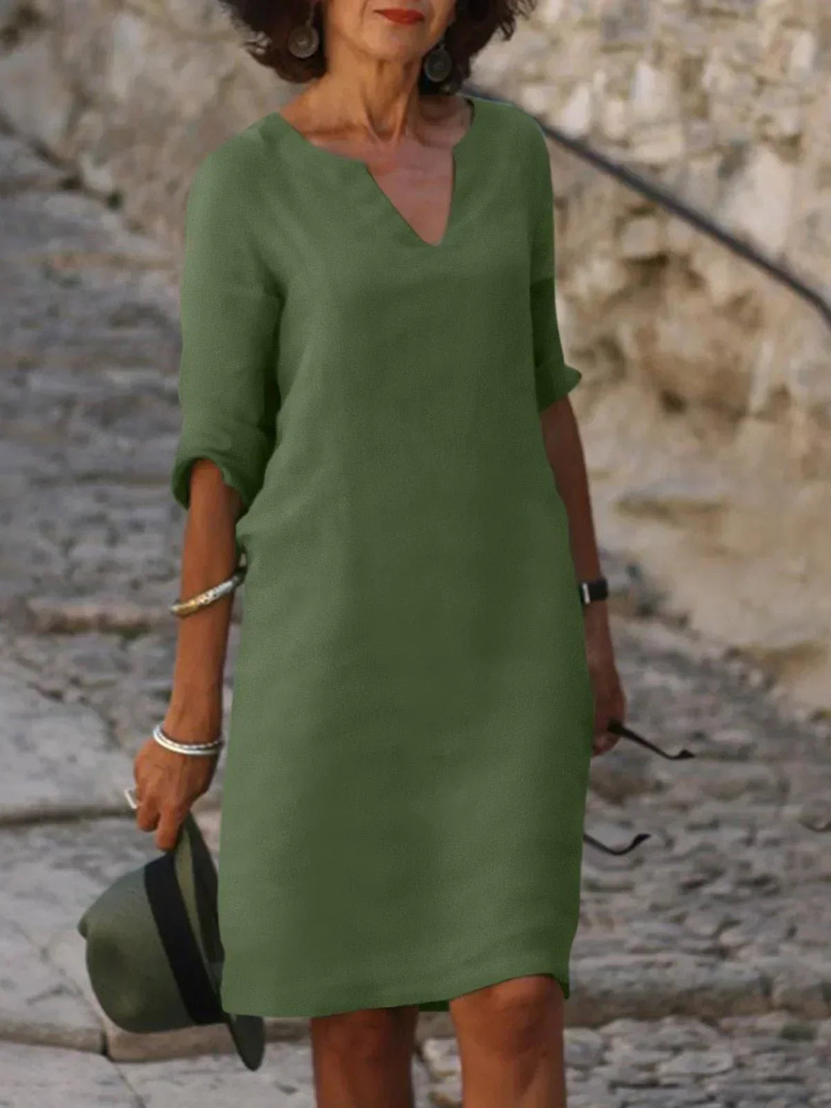 JOSETTE – Elegantes Kleid mit V-Ausschnitt